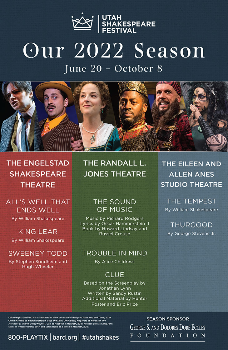 Utah Shakespeare Festival 2022 Season